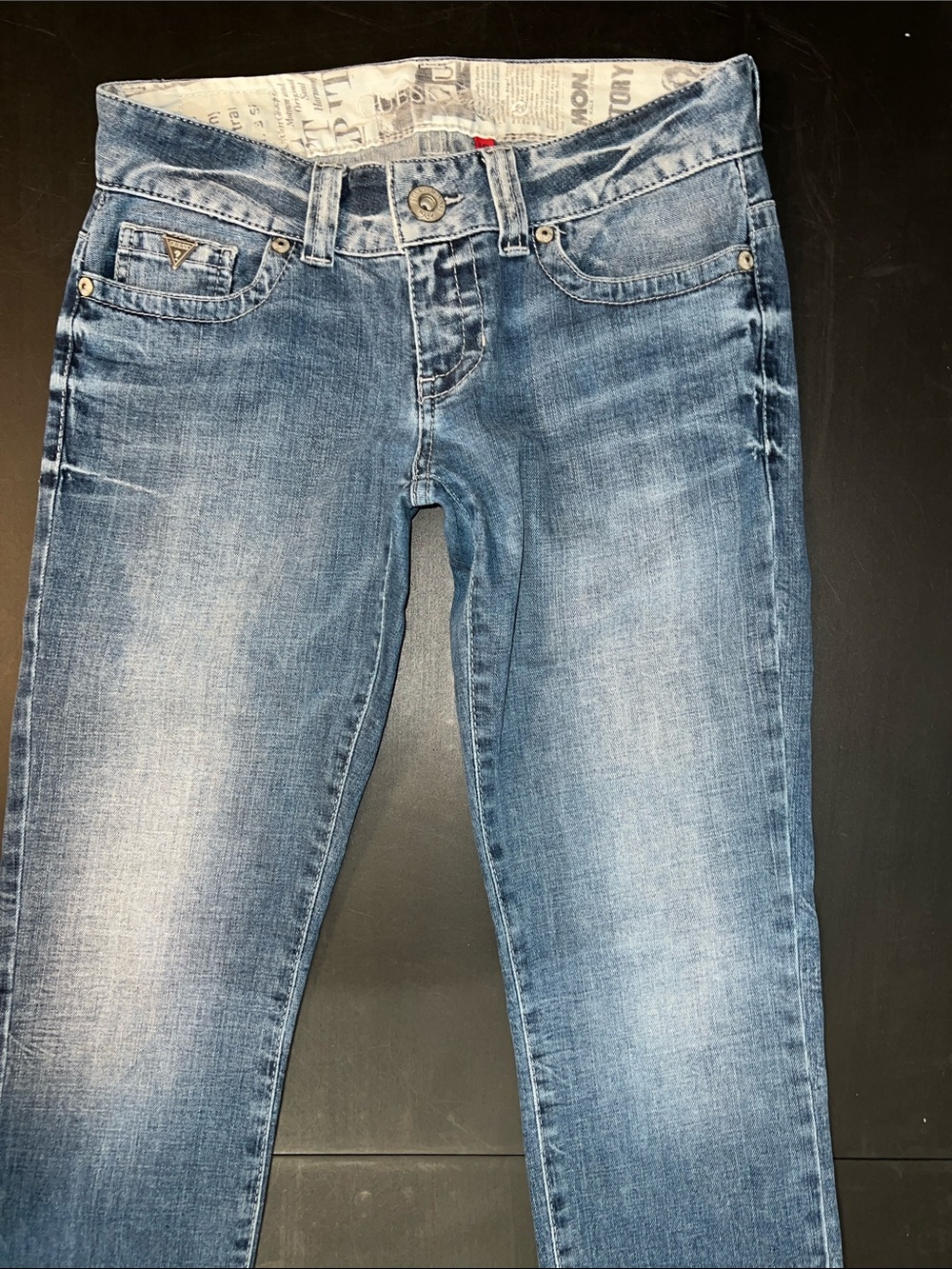 Guess Light Blue Skinny Jeans - Faded Denim - Picture 2 of 8